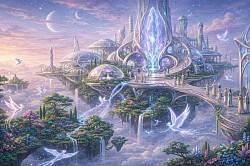 Stadt der schwebenden Gärten