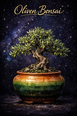 Oliven Bonsai in Terracotta